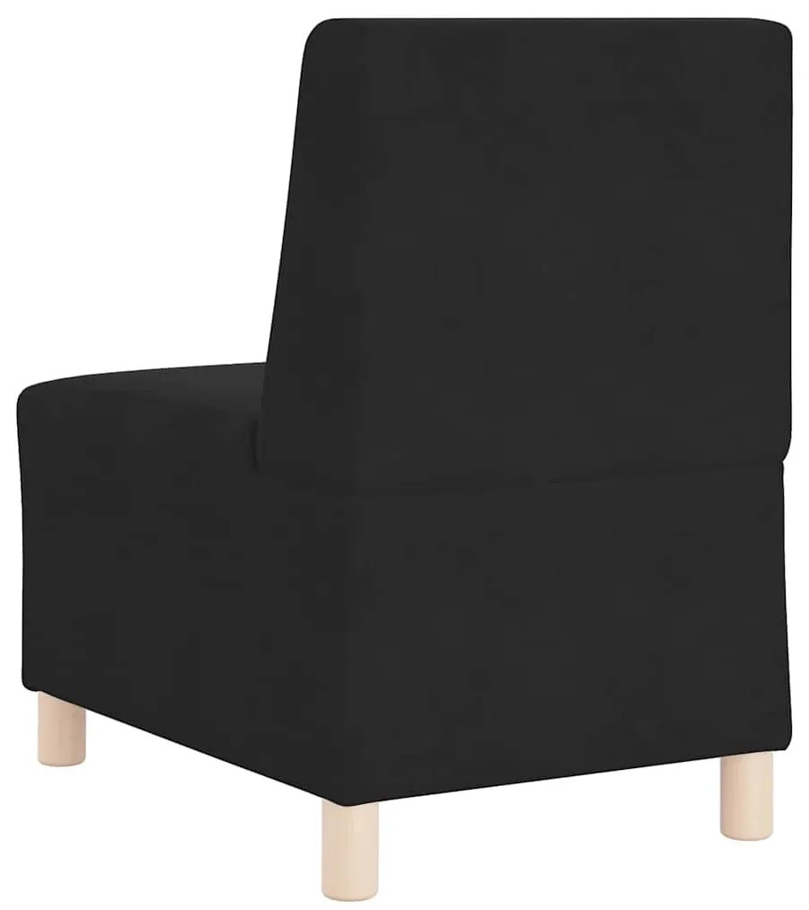 Poltrona sem braços 55 cm veludo preto