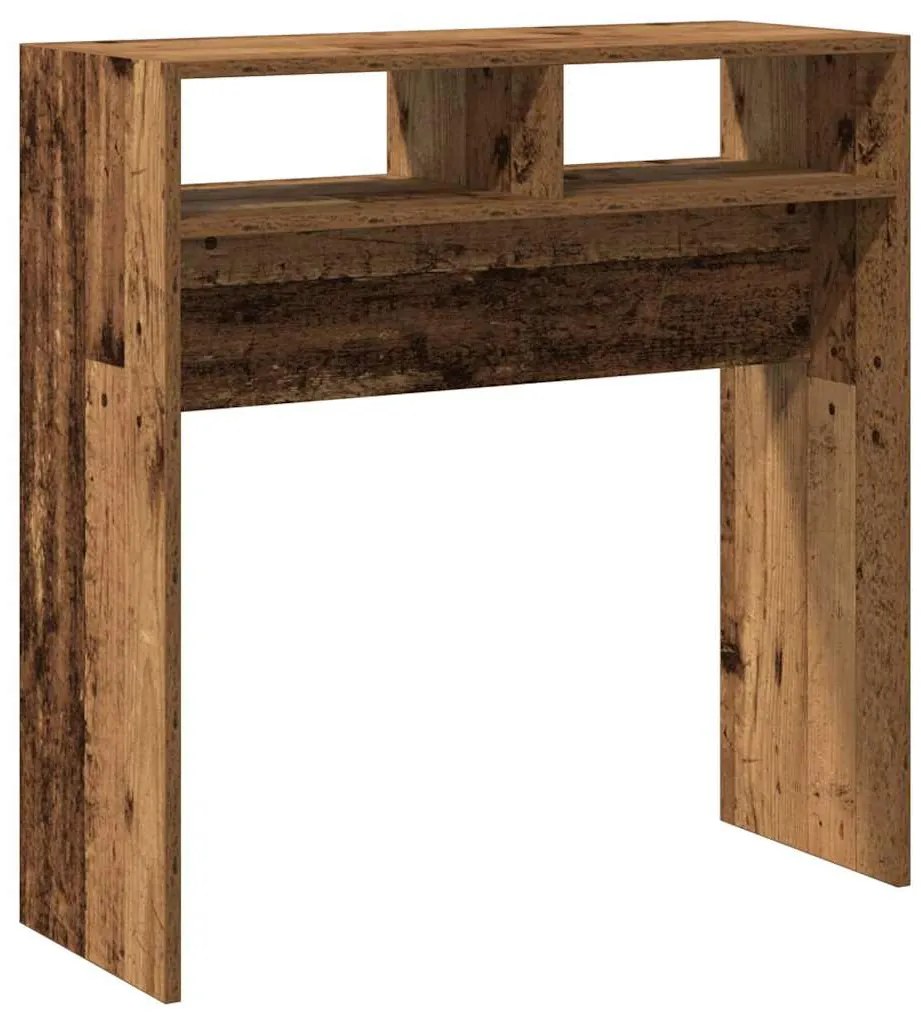 Mesa consola 78x30x80 cm derivados de madeira madeira velha