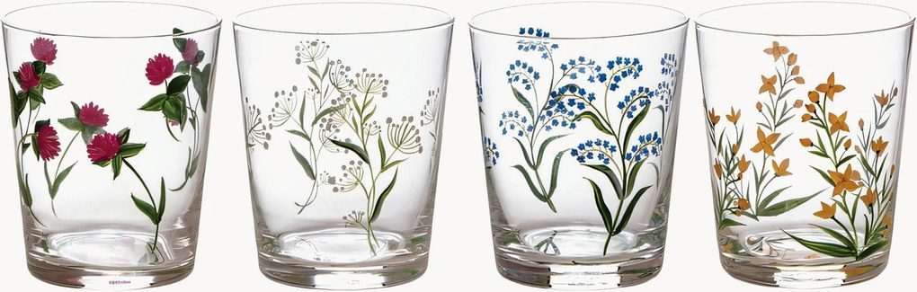 Copos Ancora più Flora, conjunto de 4