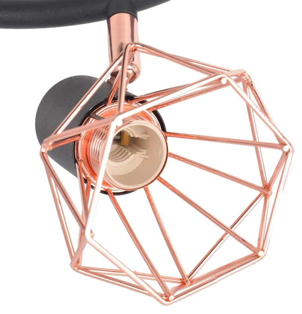Candeeiro de teto com 3 lâmpadas filamentos LED 12 W