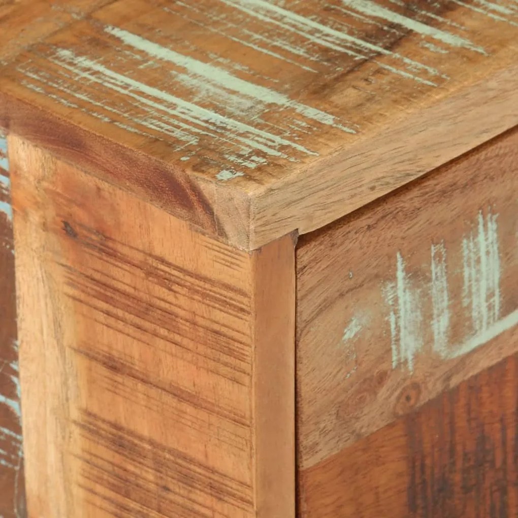 Mesa de apoio 40x40x45 cm madeira reciclada maciça