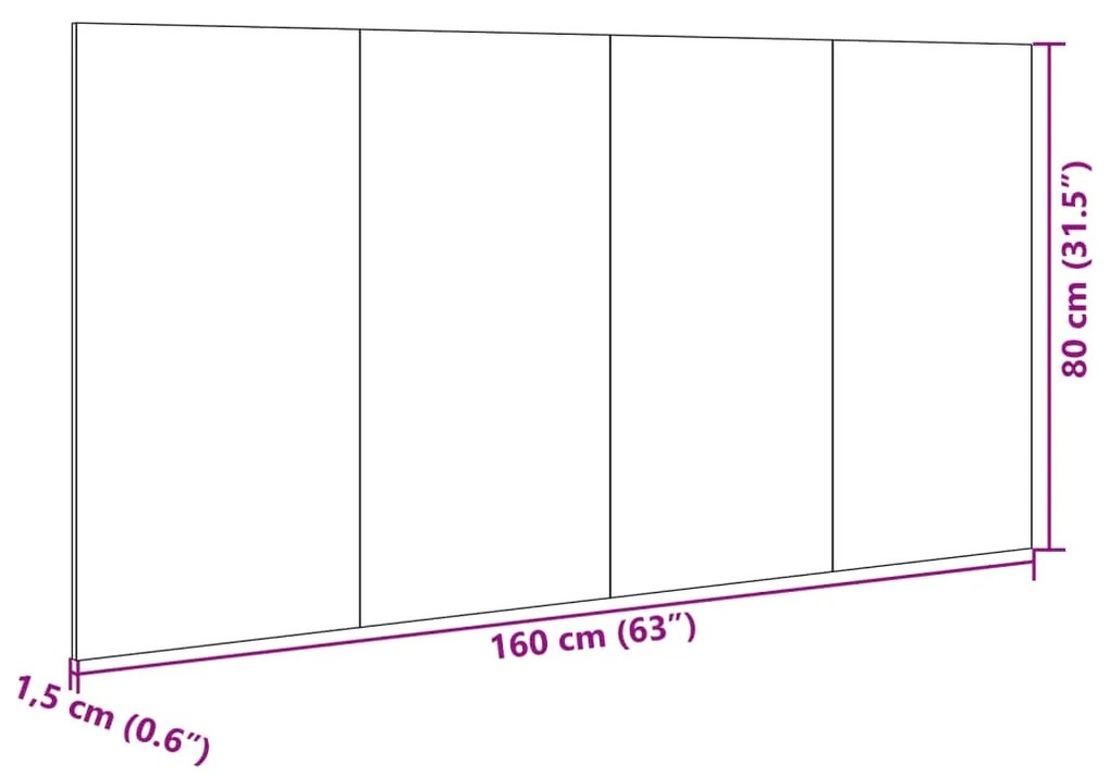 Cabeceira cama c/ armários 160 cm deriv. madeira cinza cimento