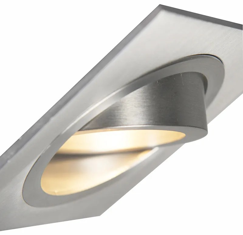 LED Foco embutido inteligente em aço incl. Wi-Fi GU10 inclinável - Lock 1 Moderno