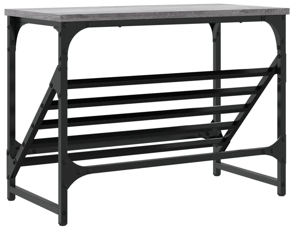 Sapateira 60x30x45 cm derivados de madeira cinzento sonoma