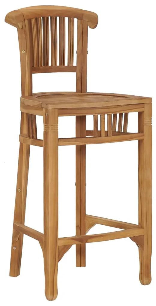 Cadeira de bar madeira de teca maciça