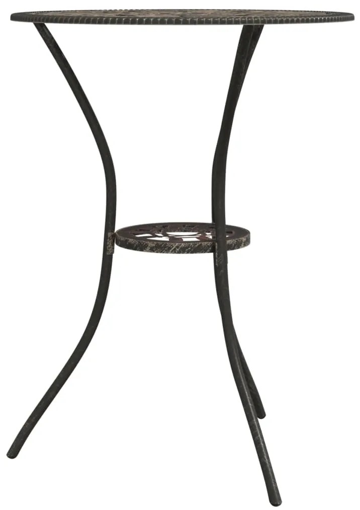 3 pcs conjunto bistrô alumínio fundido bronze