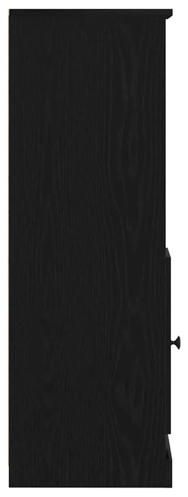 Highboard Carvalho Preto 36x35.5x103.5 cm Madeira Engenheirada