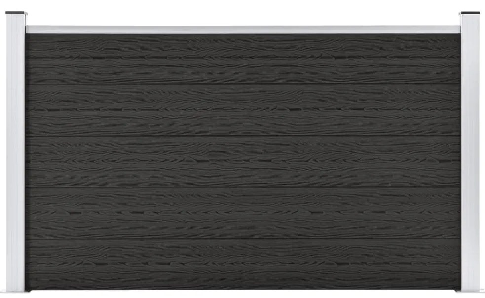 Painel de vedação para jardim 180x105 cm WPC cinzento