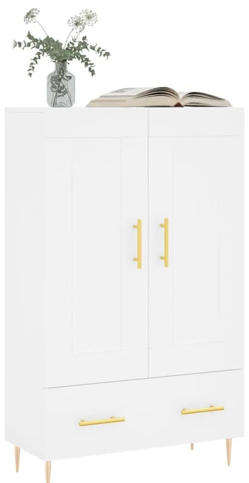 Aparador alto 69,5x31x115 cm derivados de madeira branco