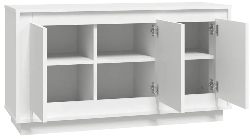 Aparador 102x35x55 cm derivados de madeira branco
