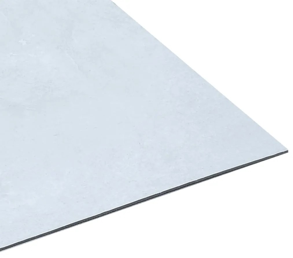 Tábuas de soalho autoadesivas 5,11 m² PVC mármore branco