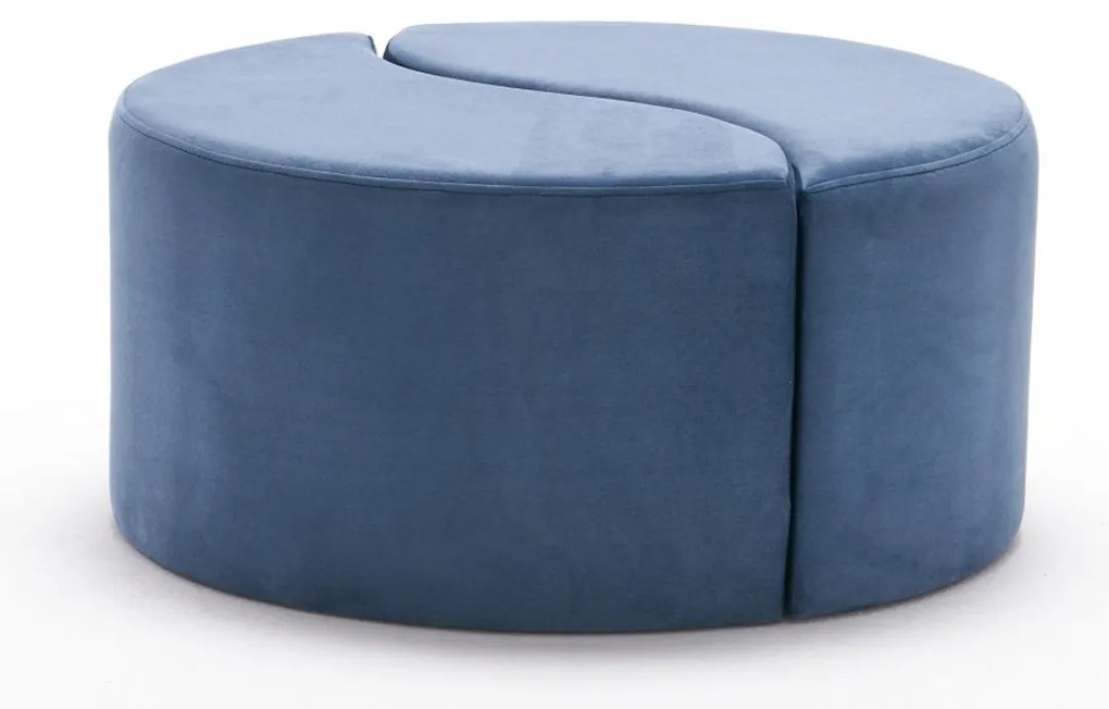 Pouffe Alis Puf – Azul – 80x40x80 cm