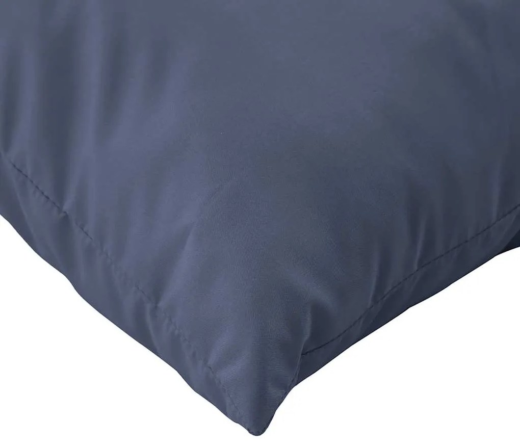 Almofadões para sofá de paletes 2 pcs tecido azul-marinho