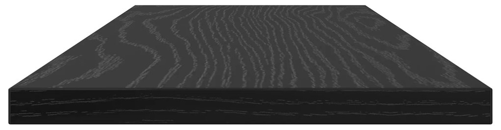 Conjunto de 4 Prateleiras de Carvalho Preto - 60x20x1,5 cm, Feitas com