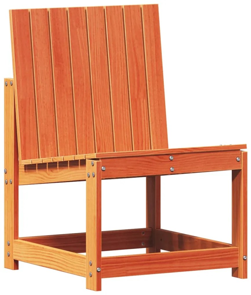 3 pcs conjunto lounge de jardim pinho maciço castanho-mel