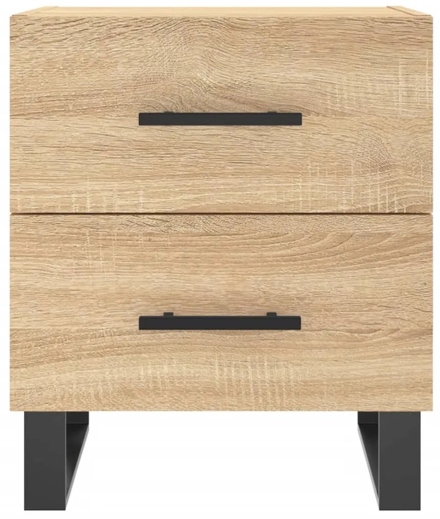 Mesas de cabeceira 2 pcs derivados de madeira carvalho sonoma