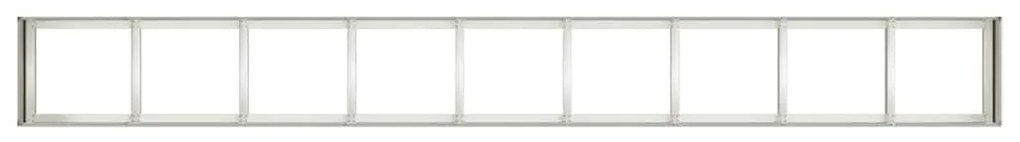 Vaso floreira 360x40x40 cm aço laminado a frio branco