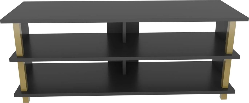 Móvel para TV Pueblo – Dourado e Antracite – 120x44,6x47,4 cm