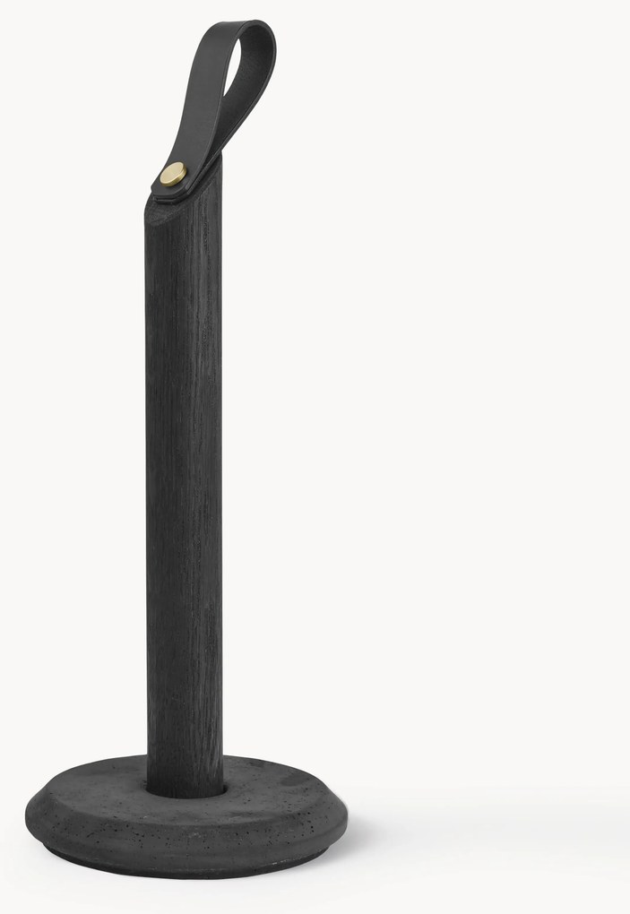 Suporte para rolos de cozinha em madeira de carvalho Grab
