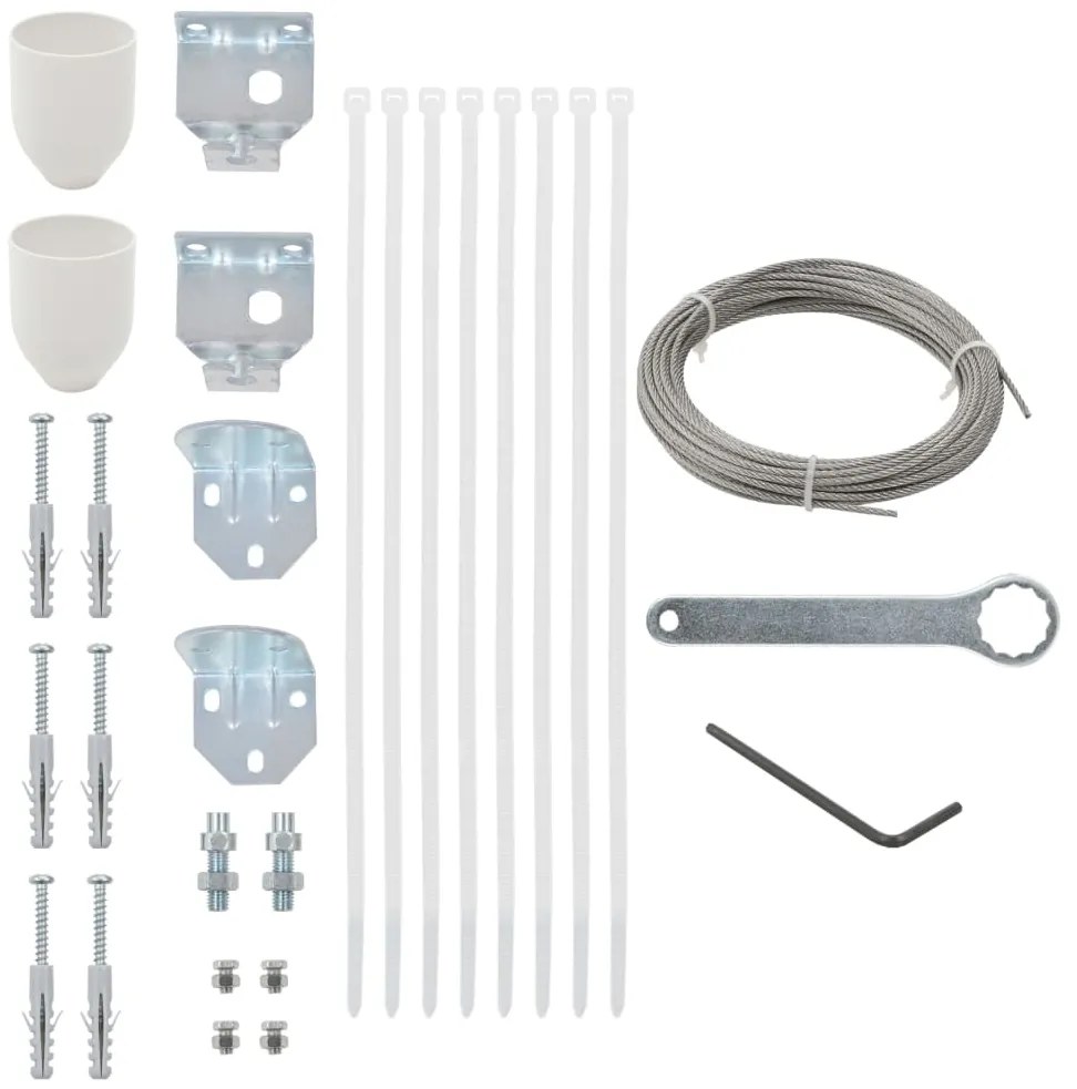 29 pcs conjunto de acessórios para tela de varanda