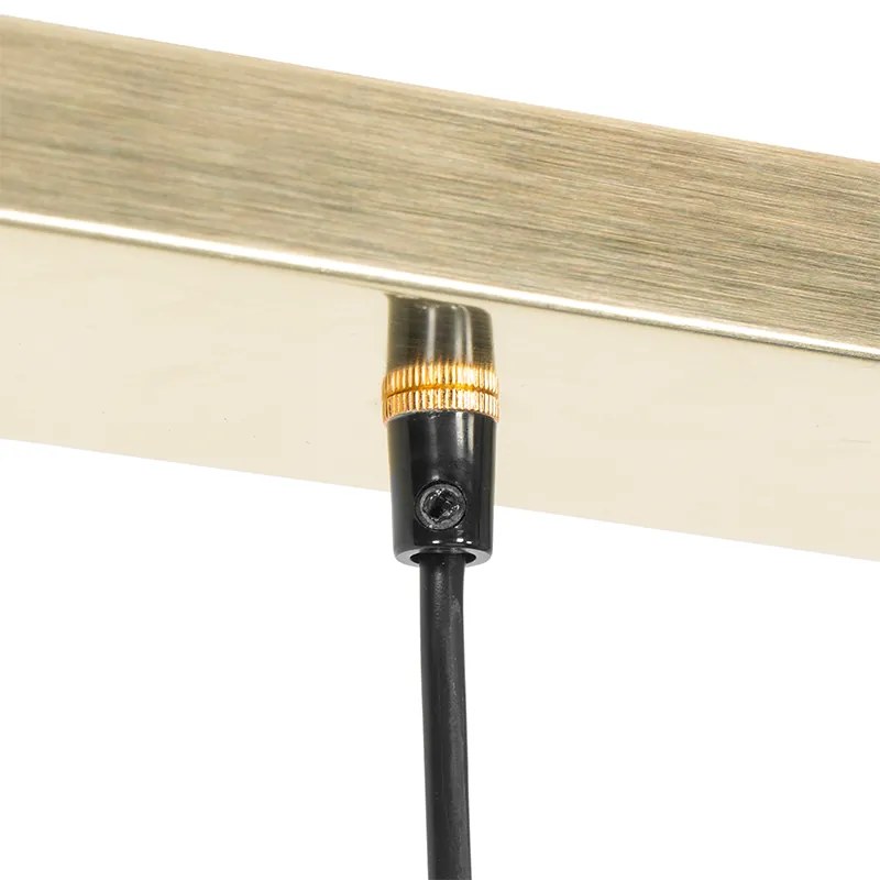 Candeeiro de suspensão moderno latão 5 luzes - Jeana Moderno