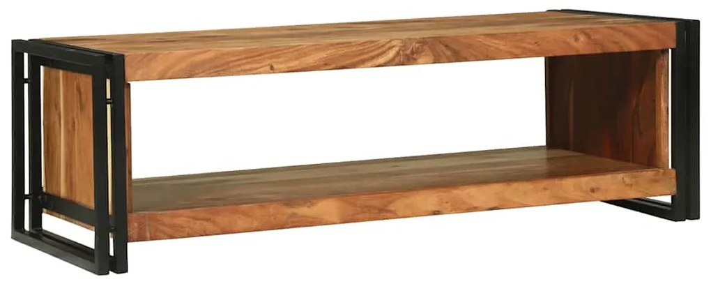 vidaXL Mesa de centro 120 x 50 x 38 cm Madeira Sólida de Acácia