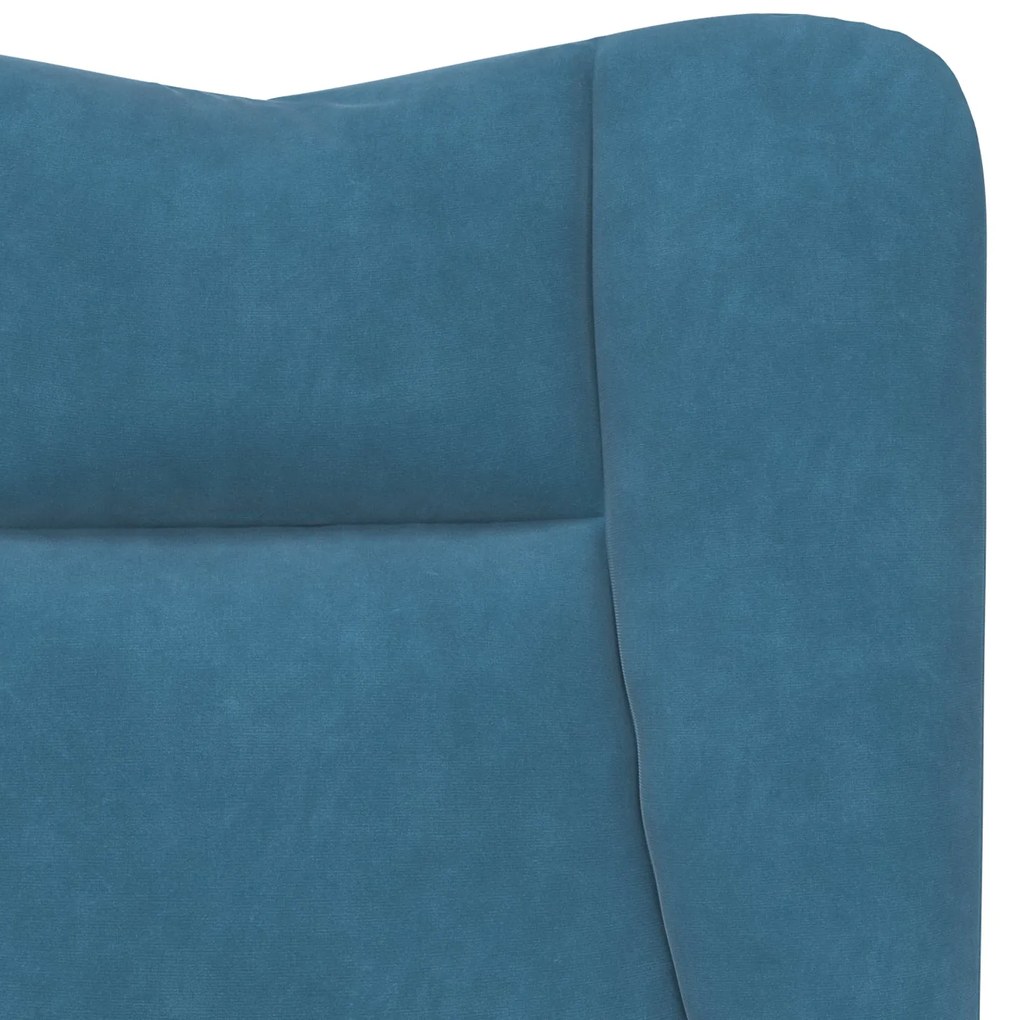 Poltrona Relaxante Velvet Azul