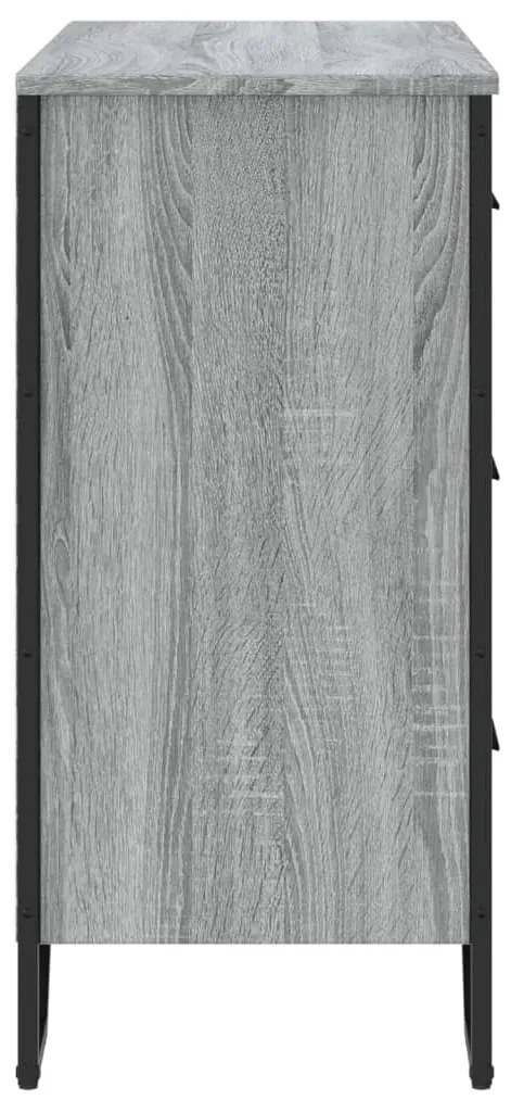 Cómoda 91x35,5x74,5 cm derivados de madeira cinzento sonoma