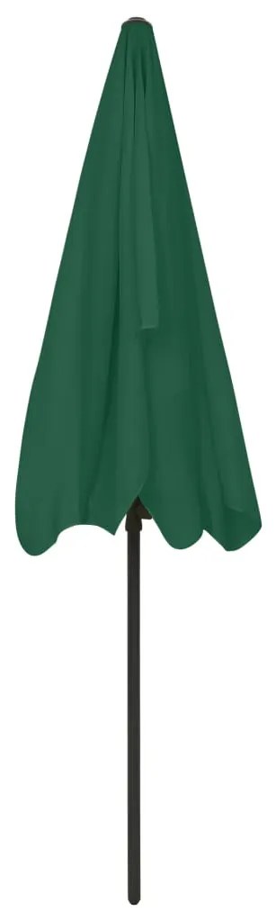 Guarda-sol de praia 200x125 cm verde