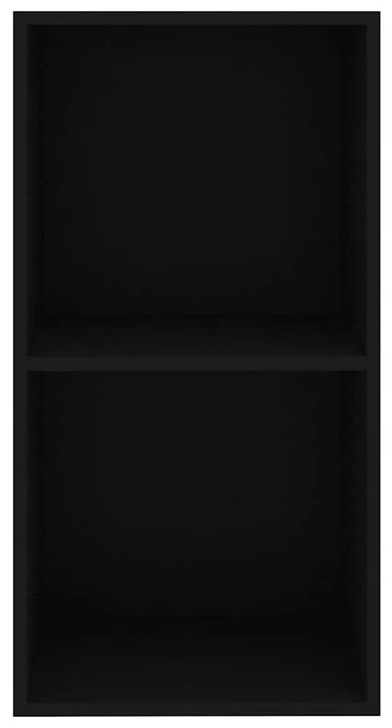 Estante com 2 prateleiras 40x30x76,5 cm contraplacado preto