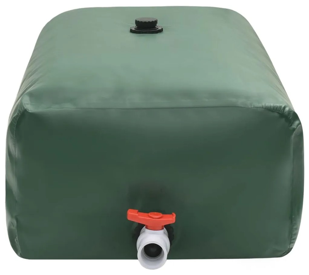 Depósito de água dobrável com torneira 670 L PVC