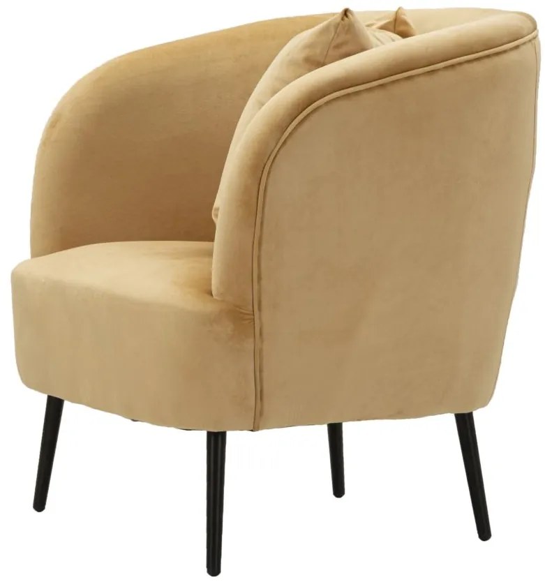 POLTRONA CASTANHA COM ALMOFADA 73X66X78 CM