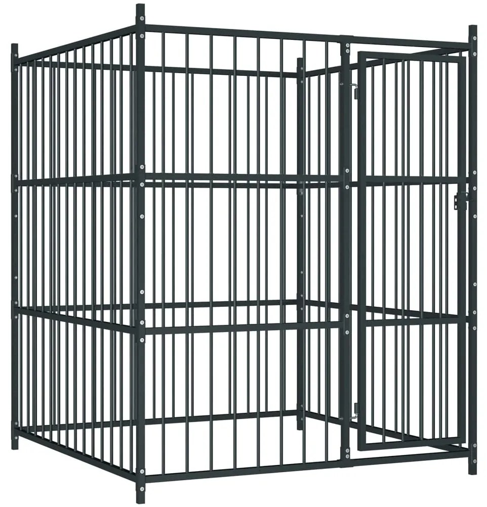 vidaXL Canil de exterior 150x150x185 cm