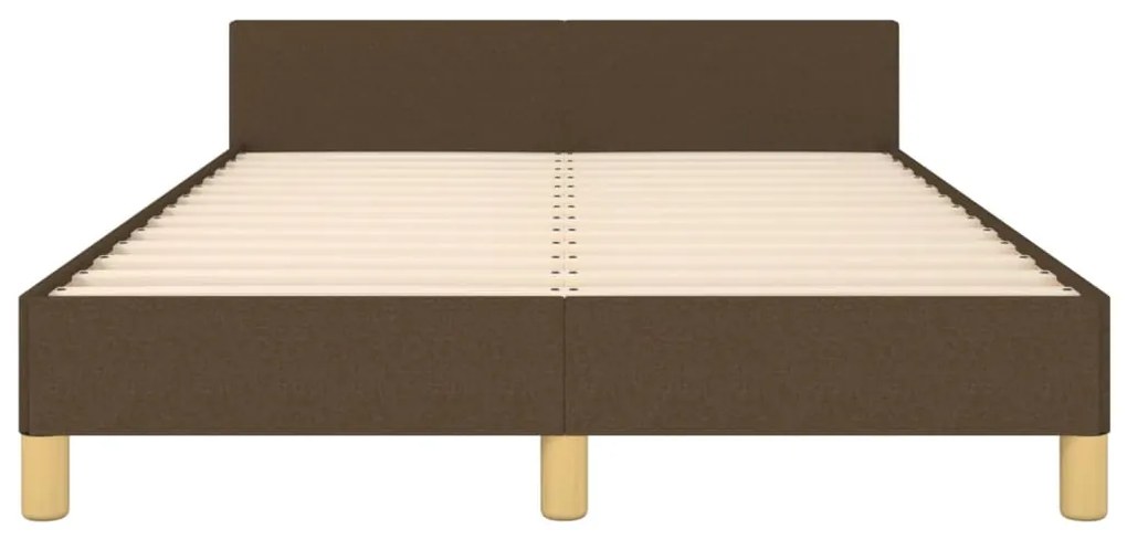 Estrutura de cama sem colchão 120x190cm castanho escuro