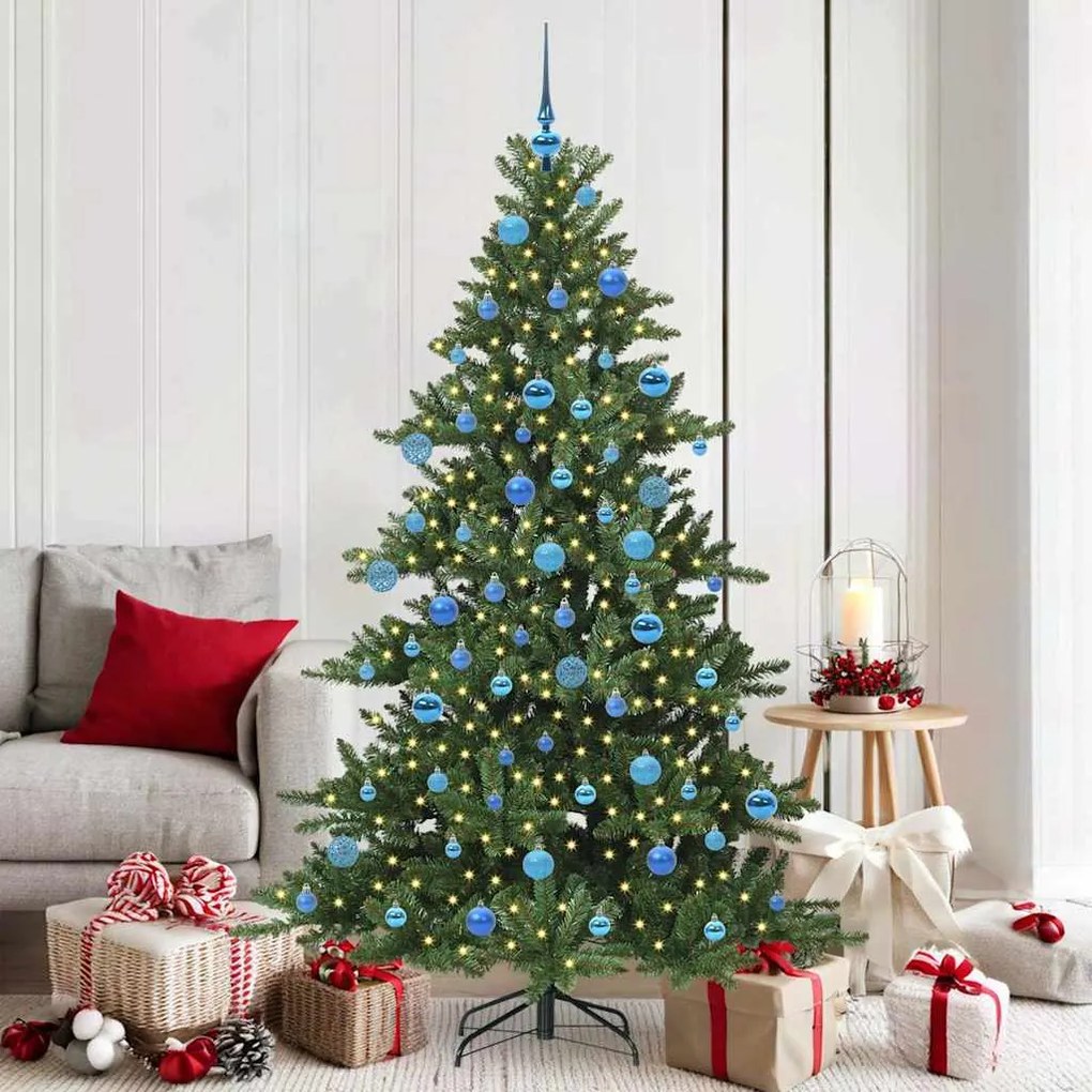 vidaXL Árvore de Natal Articulada Artificial Verde 180 cm PVC e Aço