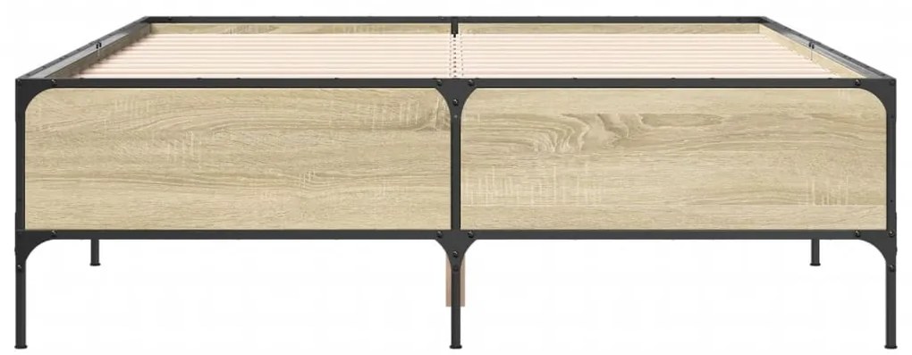 Estrutura de cama 120x190 cm derivados madeira/metal