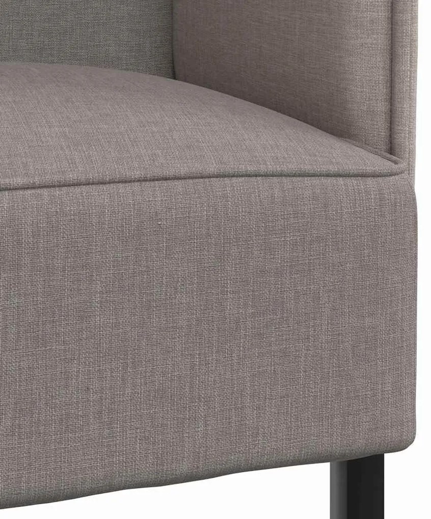 Sofá Alto Taupe 109x56x121 cm Tecido