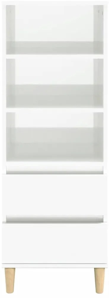 Aparador 40x36x110 cm derivados de madeira branco brilhante
