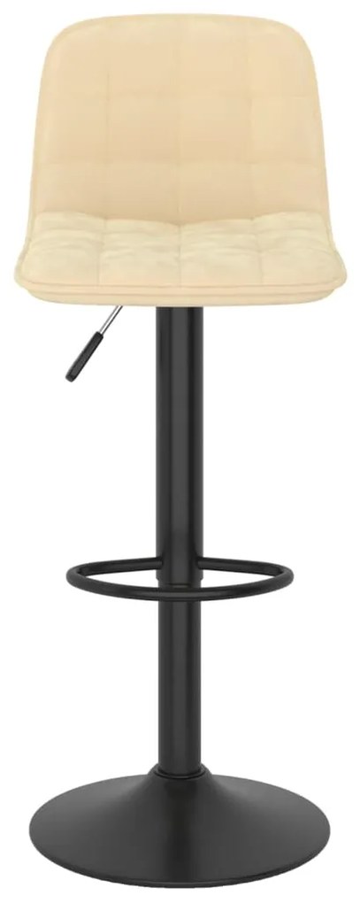Bancos de bar 2 pcs veludo creme