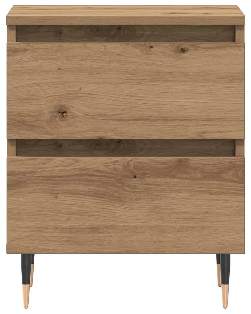 Camas de Cabeceira vidaXL 2 pcs Carvalho Artesanal 40x35x50 cm Madeira