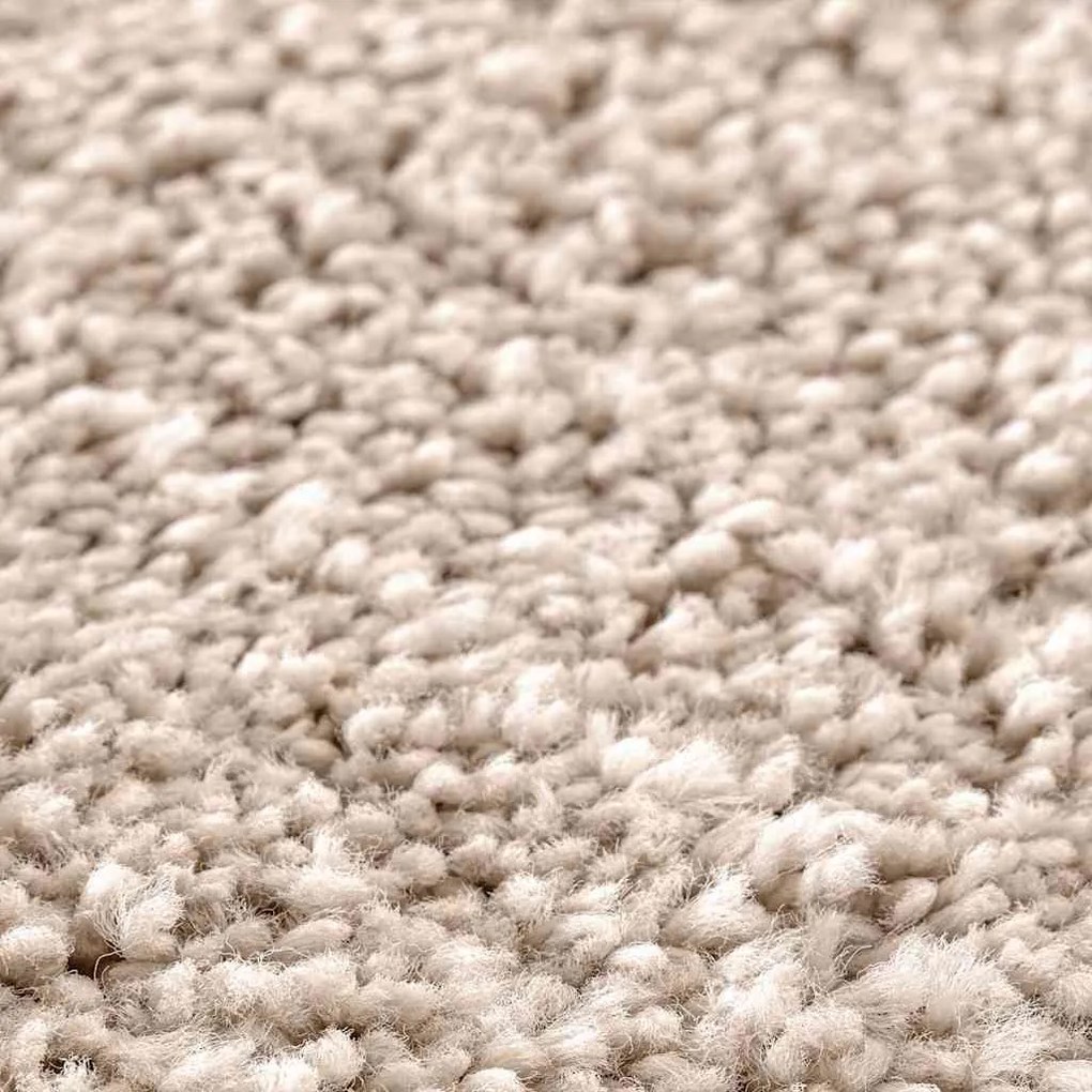 Tapete de Banho Retangular Creme 50x80 cm Polipropileno Antiderrapante