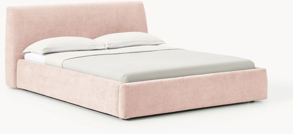 Cama estofada com arrumação Cloud