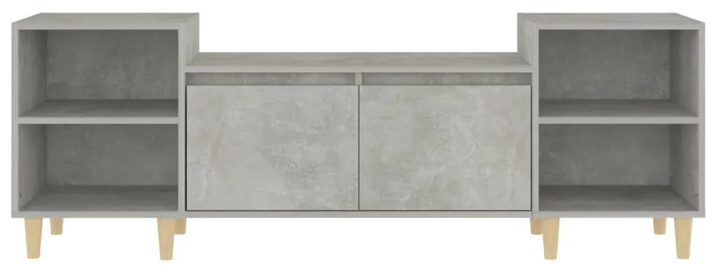 Móvel de TV 160x35x55 cm derivados de madeira cinzento cimento