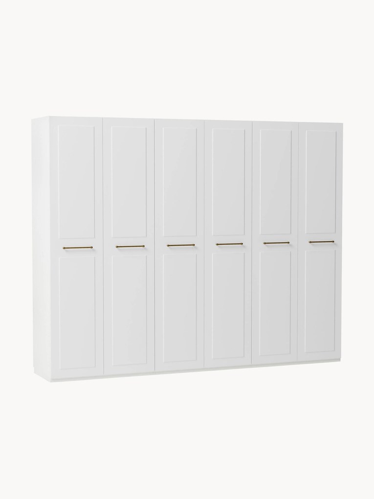 Roupeiro modular com portas articuladas Charlotte, L 300 cm, vários tamanhos
