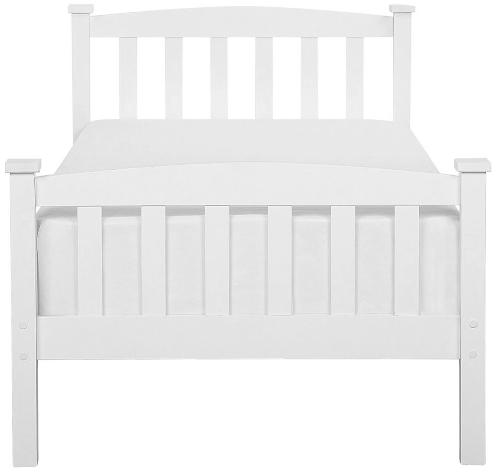 Cama individual em madeira branca 90 x 200 cm GIVERNY Beliani