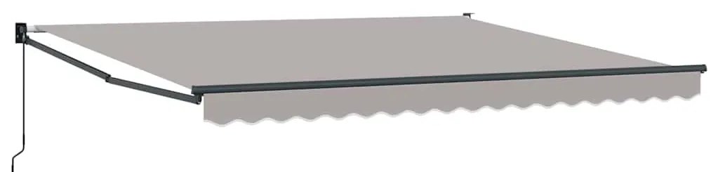 Toldo Retrátil Manual Cinza Claro 400x300 cm