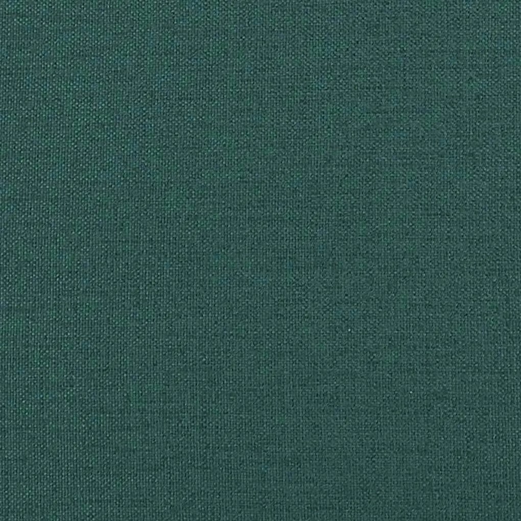 Cadeiras de jantar 2 pcs tecido verde-escuro