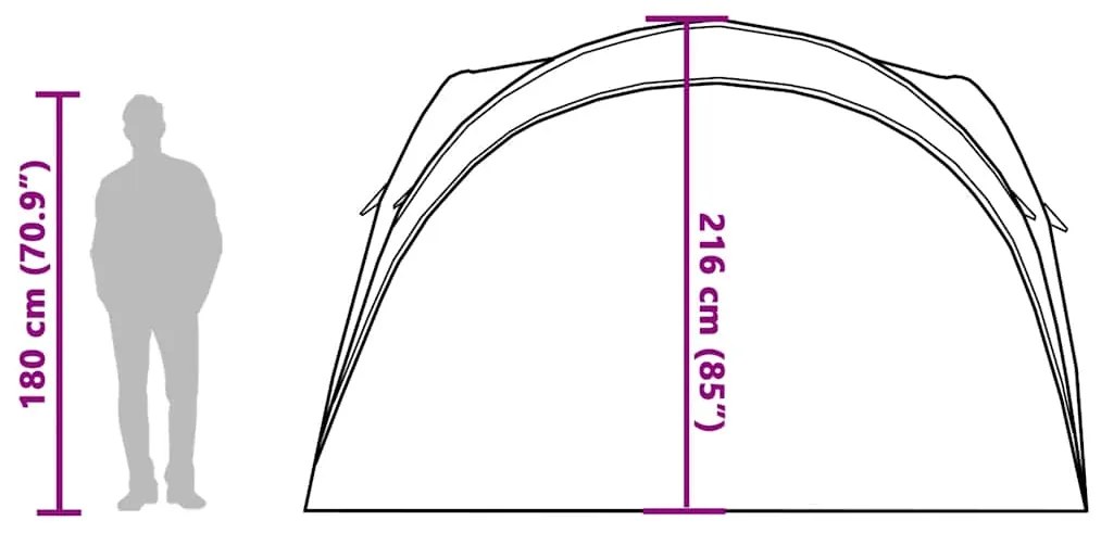 Tenda de festas impermeável azul