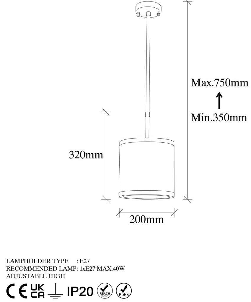 Chandelier Way – Vintage – 20 x 20 x 35 cm