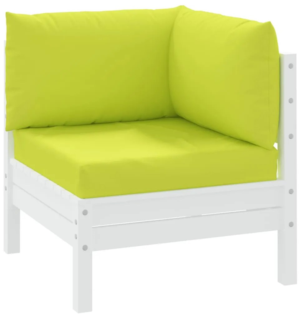 Almofadões p/ móveis paletes 3pcs tecido oxford verde brilhante